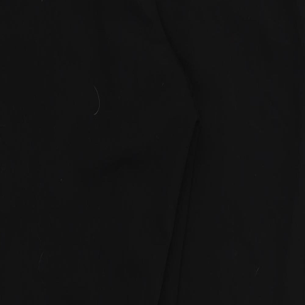 Womens UK Size 16 Preworn Regular Fit  Black Trousers
