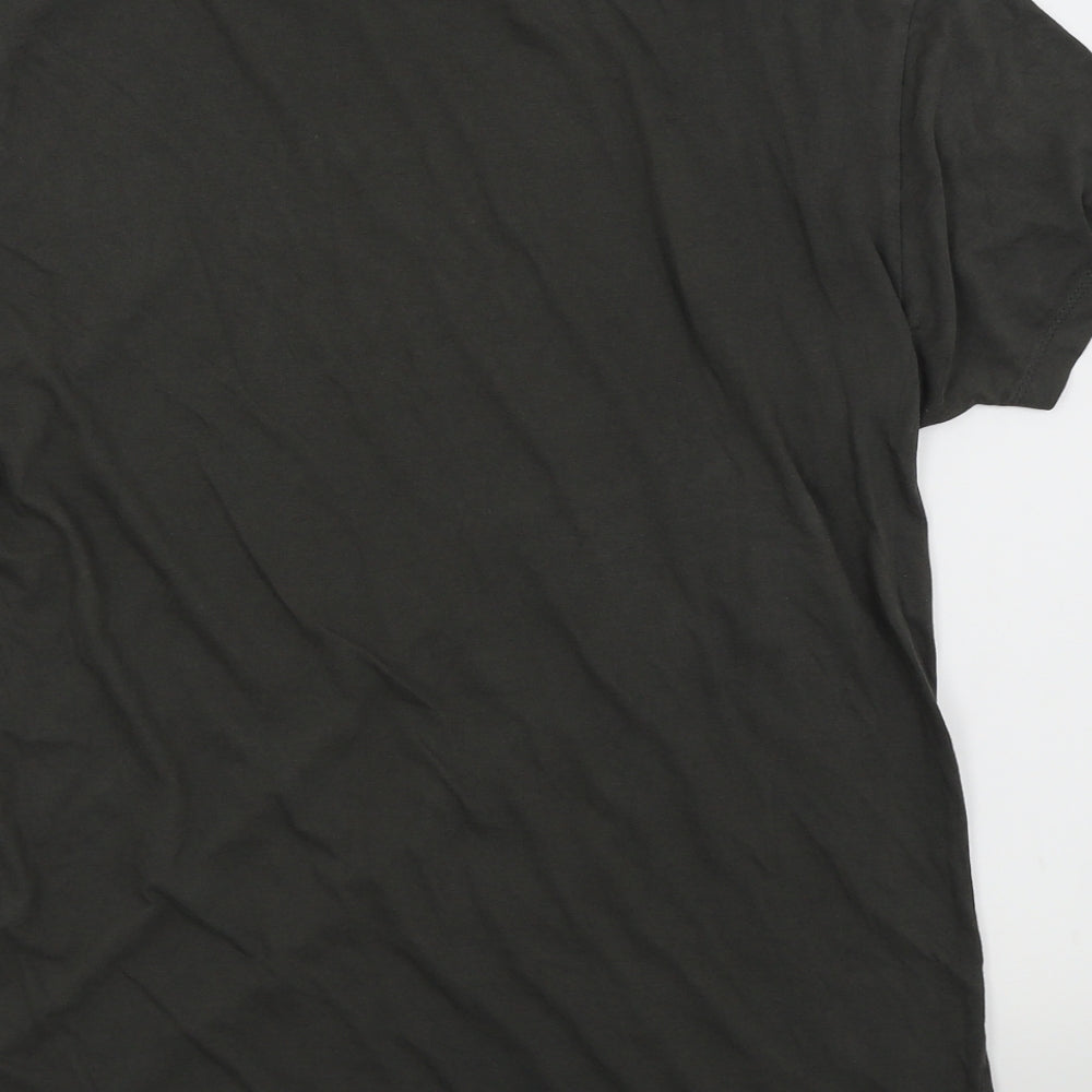 Mens UK Size L Cedar Wood State Green  T-Shirt