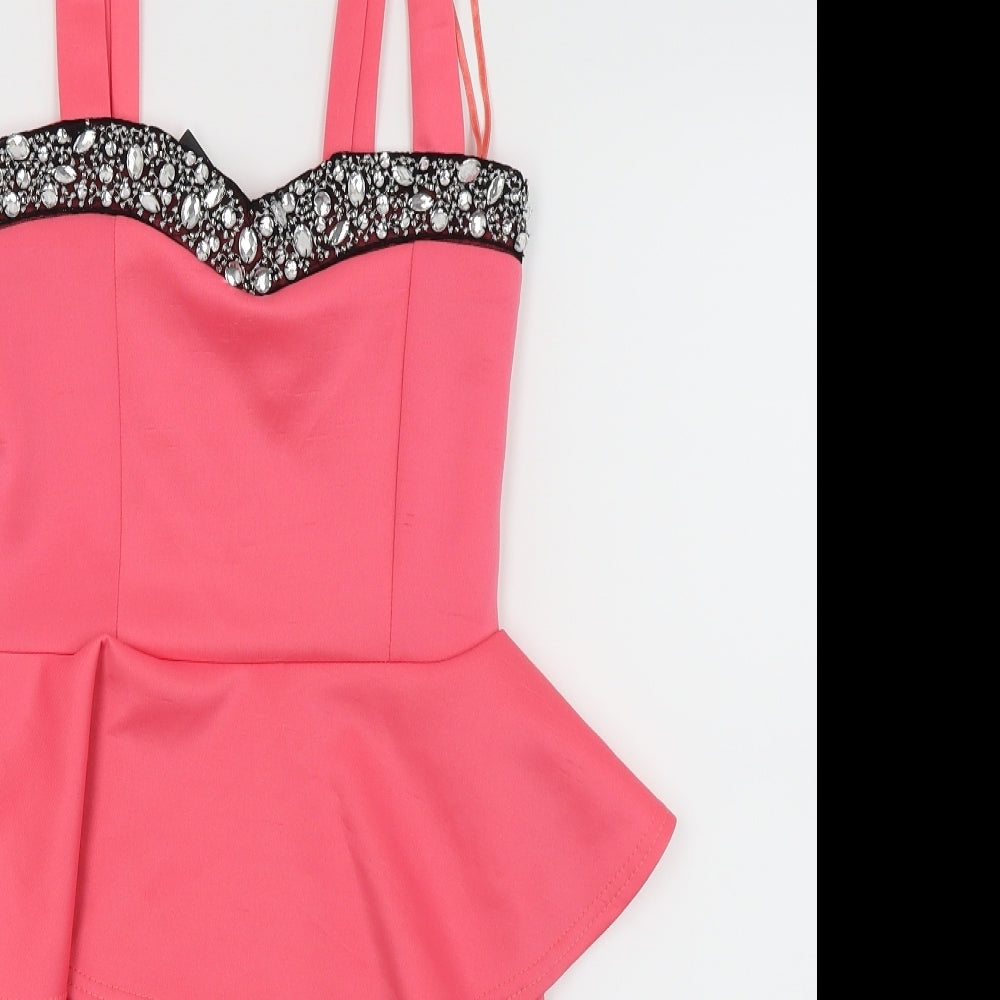 Head Girl Womens Pink   Fit & Flare  Size 8