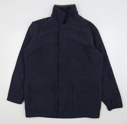 Mens UK Size M Kingston Blue Rain Coat