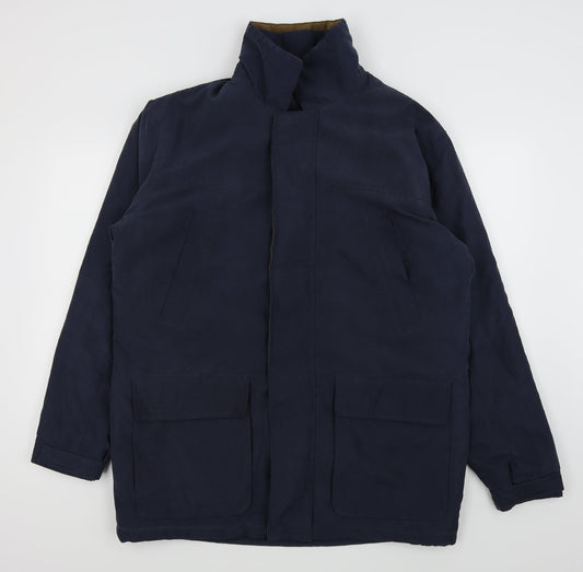 Mens UK Size M Kingston Blue Rain Coat