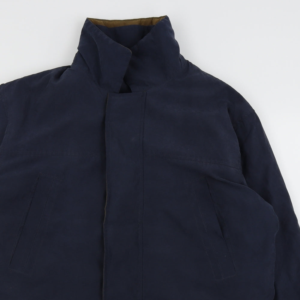 Mens UK Size M Kingston Blue Rain Coat