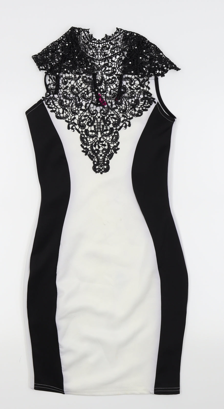 ayanapa Womens White   Fit & Flare  Size 10