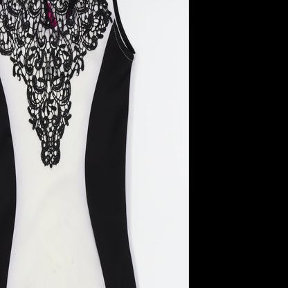 ayanapa Womens White   Fit & Flare  Size 10