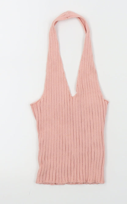 8 birdies Womens Pink   Cropped Tank Size S