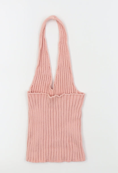 8 birdies Womens Pink   Cropped Tank Size S