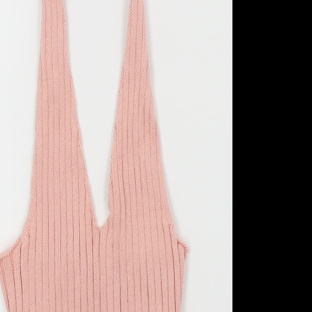 8 birdies Womens Pink   Cropped Tank Size S