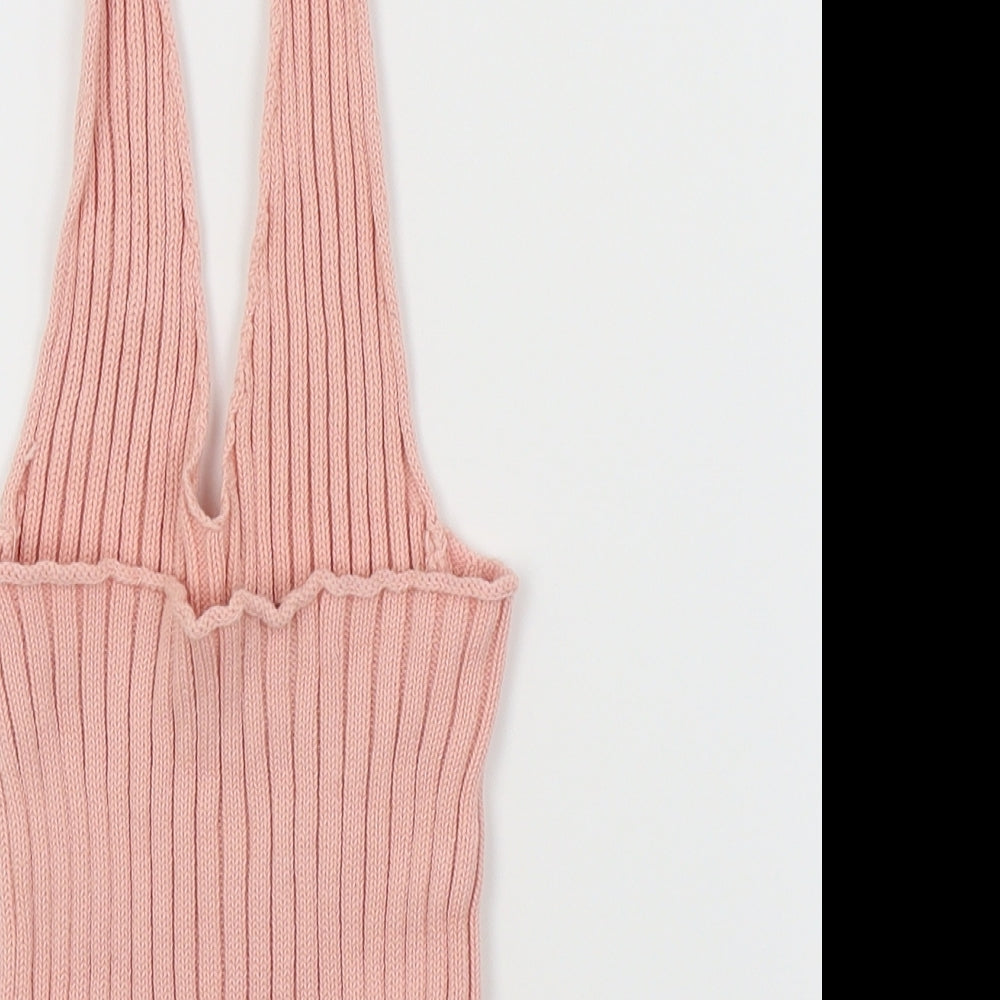 8 birdies Womens Pink   Cropped Tank Size S