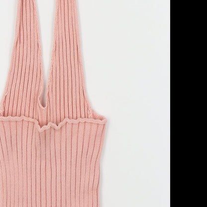 8 birdies Womens Pink   Cropped Tank Size S