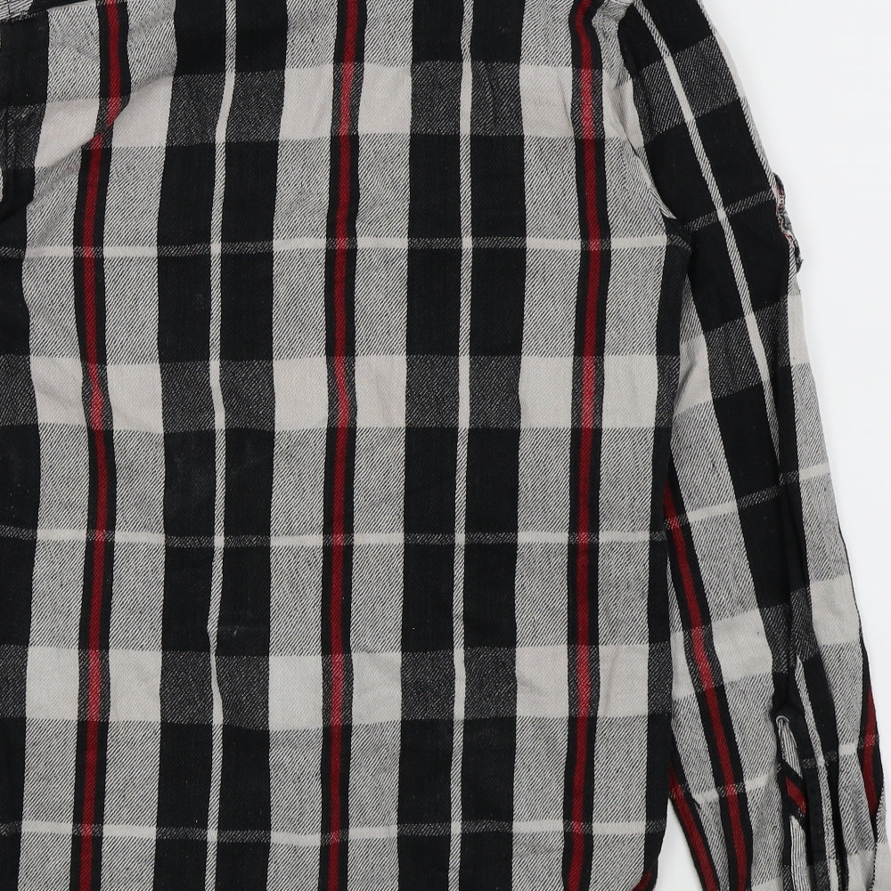 UrbanSpirit Mens Grey Check   Button-Up Size S