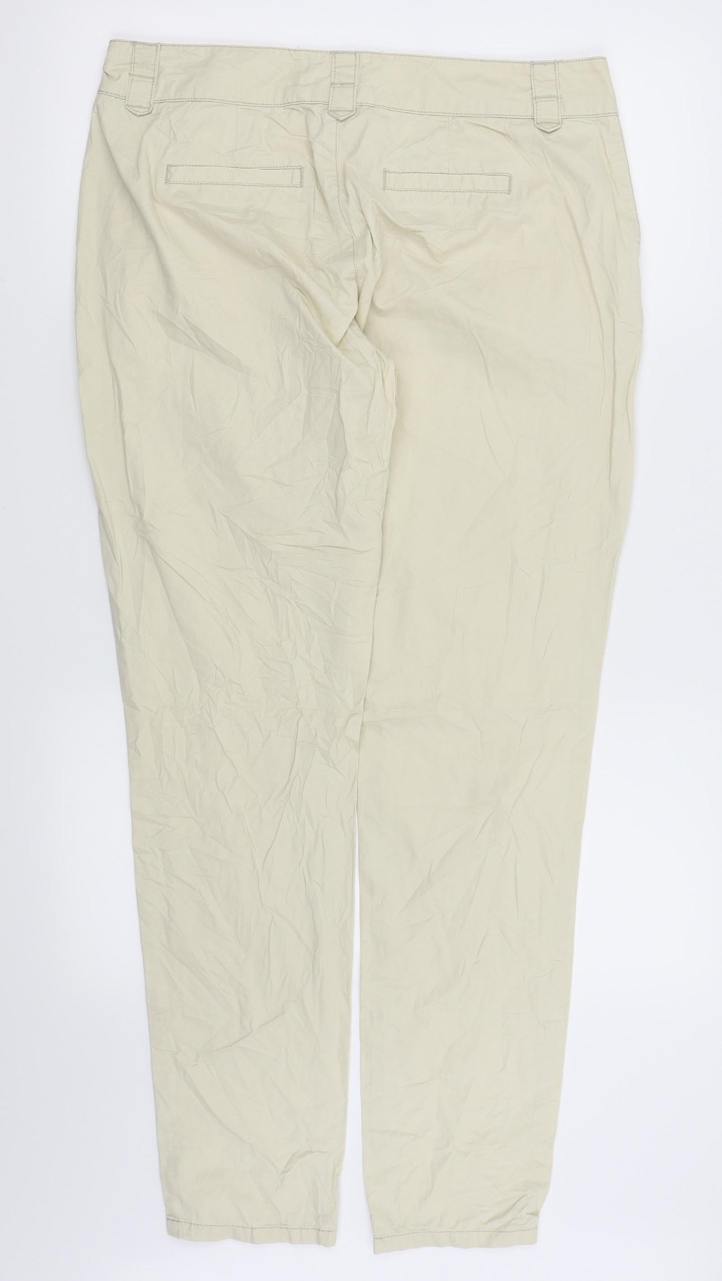 Veromoda Womens Beige   Chino Trousers Size 12 L29 in