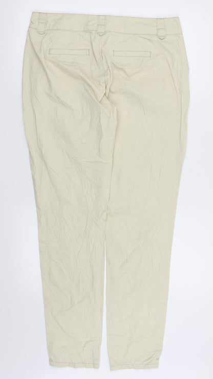 Veromoda Womens Beige   Chino Trousers Size 12 L29 in