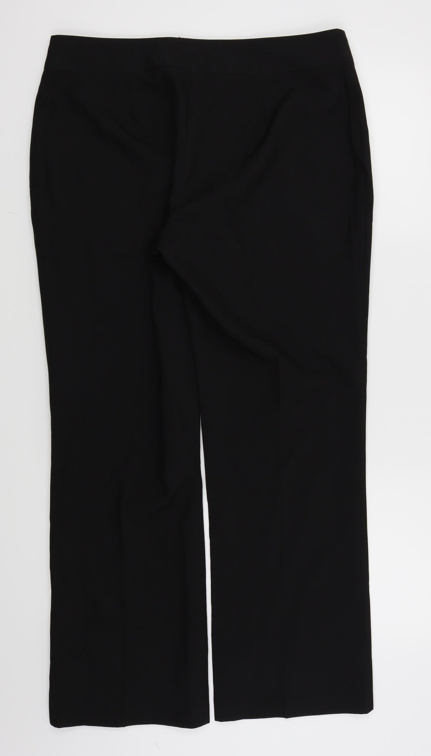 Womens UK Size 14 Papaya Regular Fit  Black Trousers