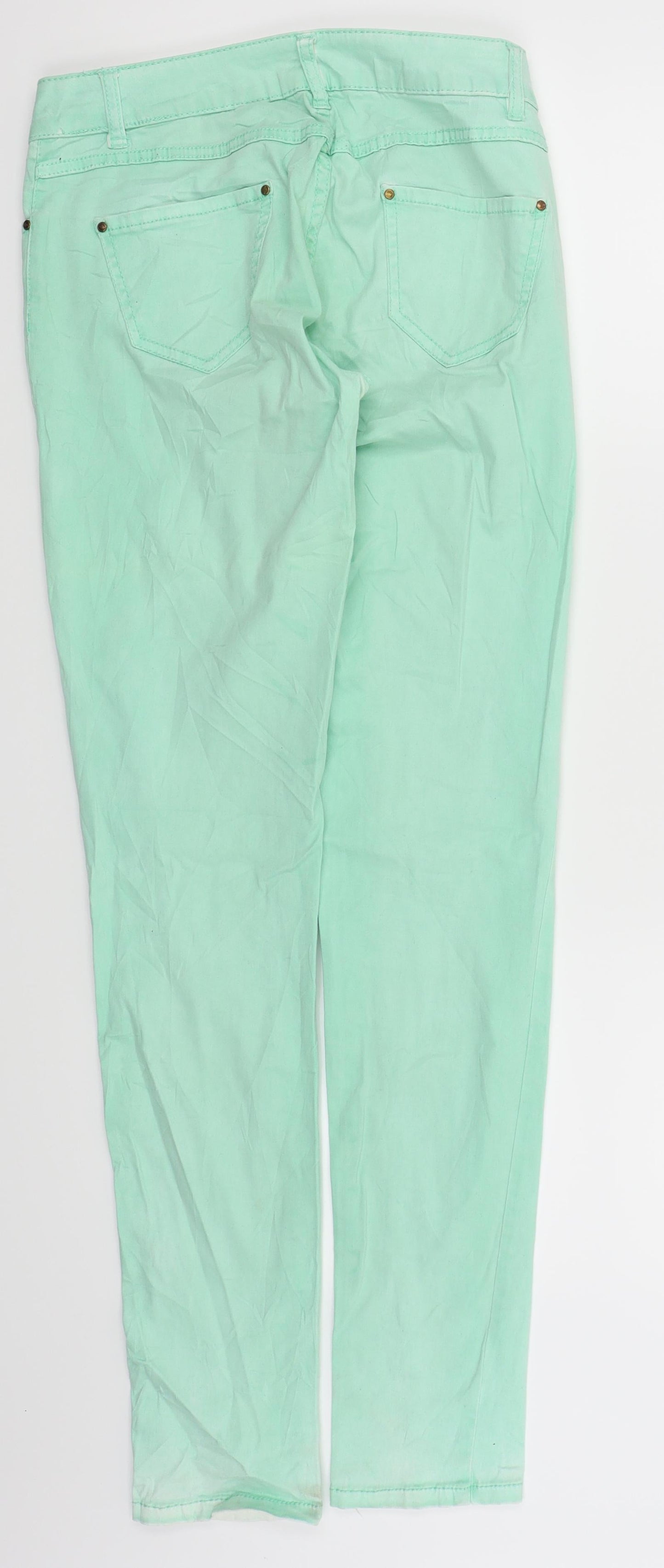 1982 Womens Green   Skinny Jeans Size 8 L30 in