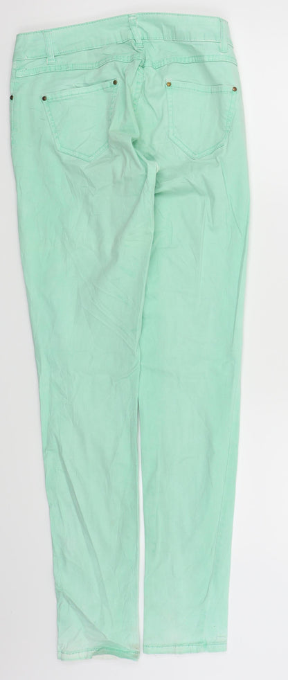 1982 Womens Green   Skinny Jeans Size 8 L30 in