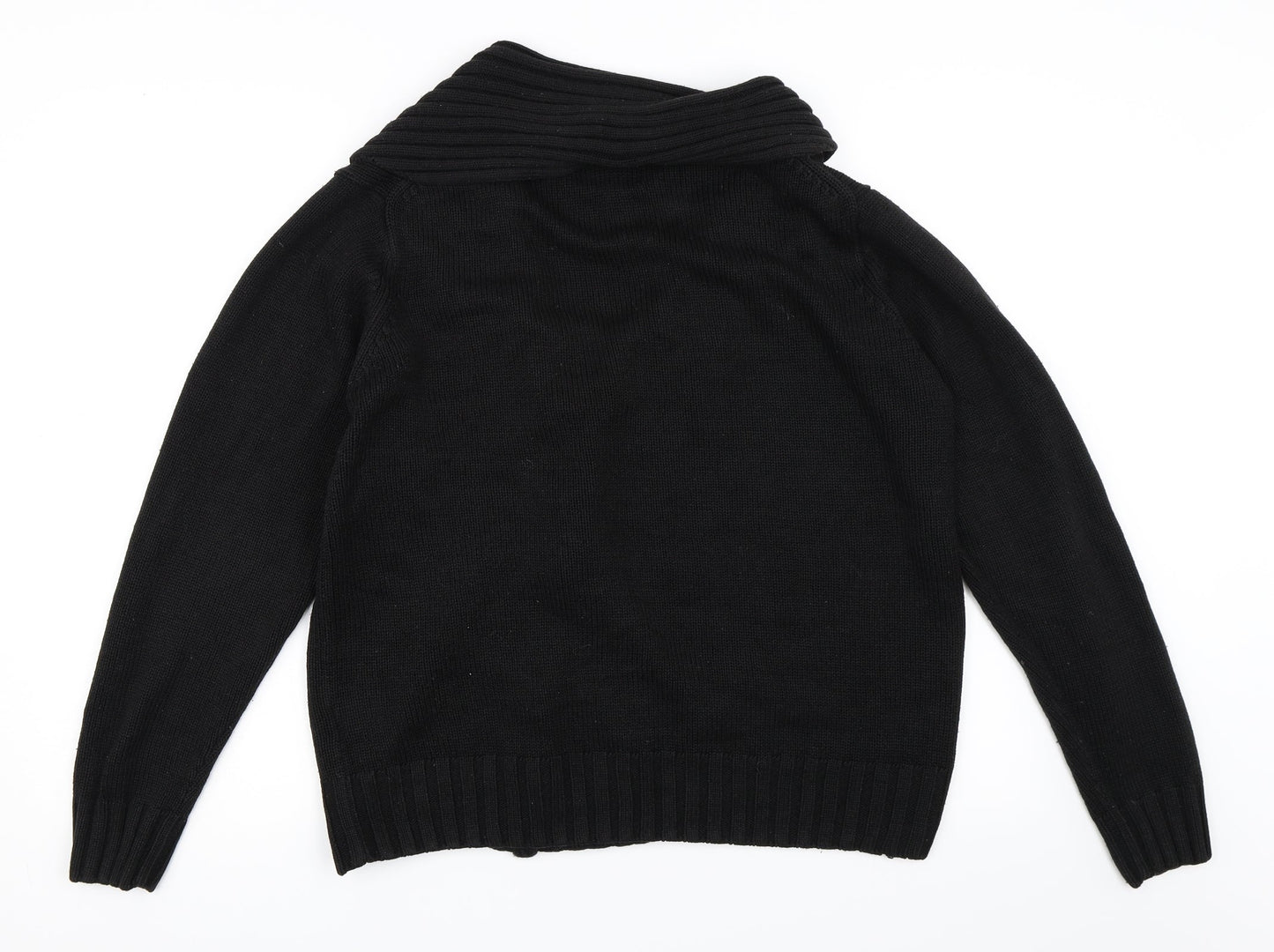 Hope N' Life Womens Black   Full Zip Jumper Size L