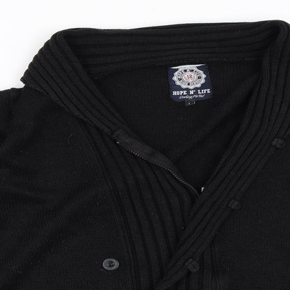 Hope N' Life Womens Black   Full Zip Jumper Size L