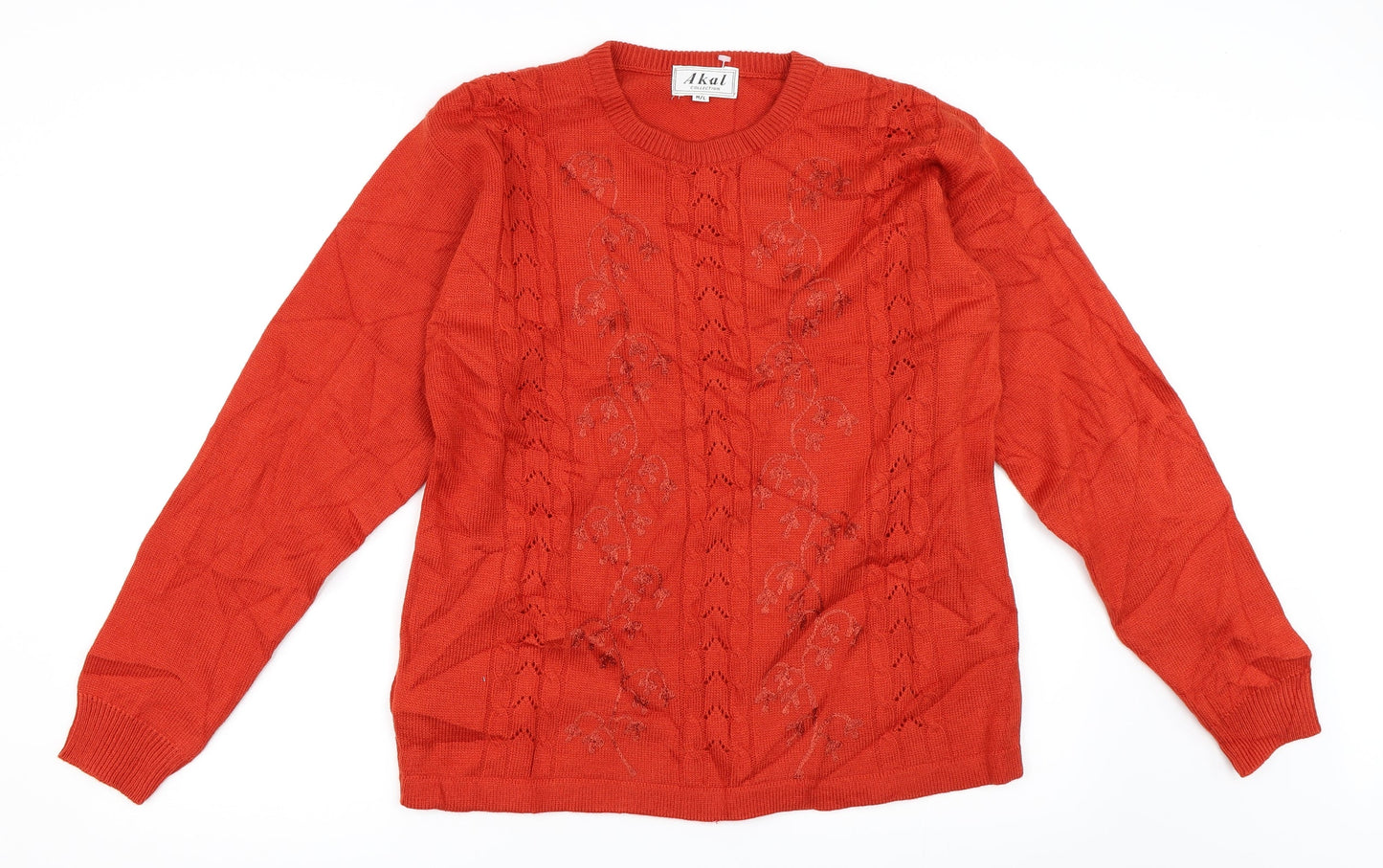 Akal Womens Red   Pullover Jumper Size M
