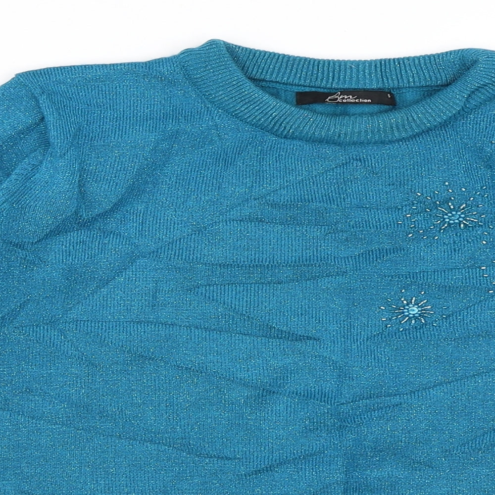 BM  Womens Blue   Pullover Jumper Size S