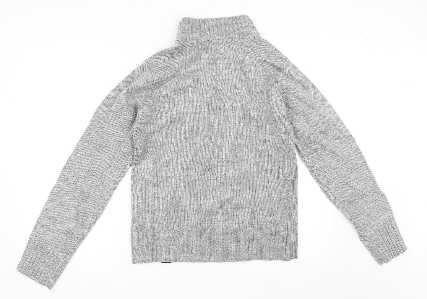 Ambrose & Jackson Mens Grey   Henley Jumper Size S