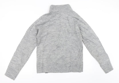 Ambrose & Jackson Mens Grey   Henley Jumper Size S