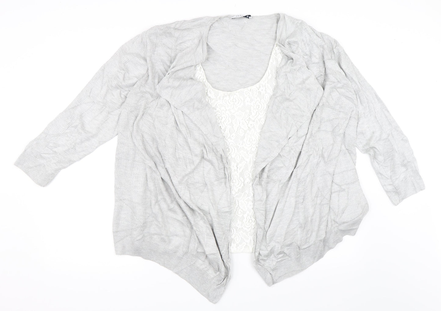 Marks and Spencer Womens Grey   Cardigan Jumper Size 20