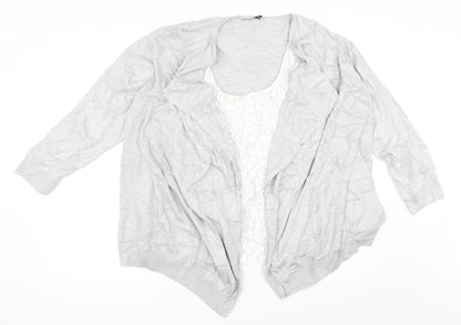 Marks and Spencer Womens Grey   Cardigan Jumper Size 20