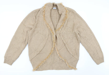 Mink City Womens Beige   Cardigan Jumper Size 38