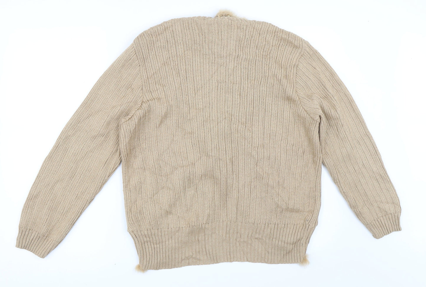 Mink City Womens Beige   Cardigan Jumper Size 38