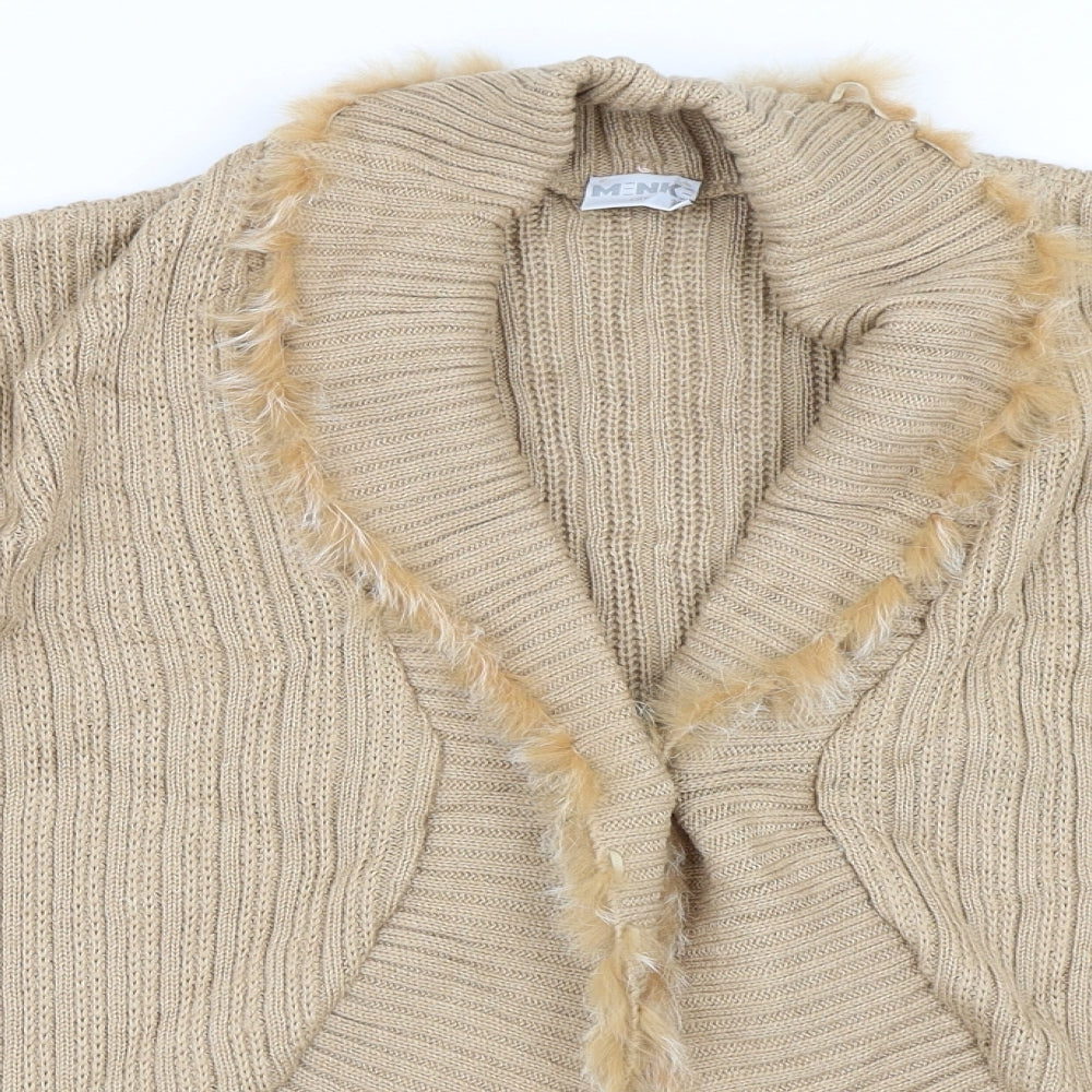 Mink City Womens Beige   Cardigan Jumper Size 38