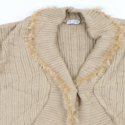 Mink City Womens Beige   Cardigan Jumper Size 38