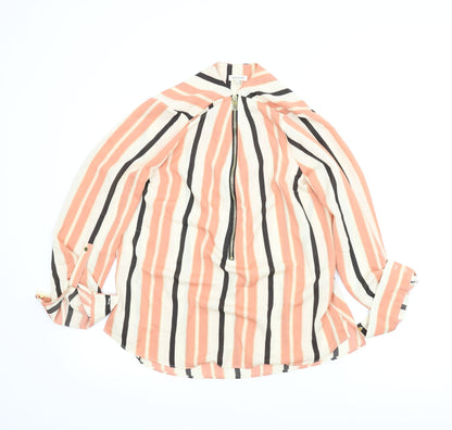 Womens UK Size 8 River Island Orange Basic Blouse