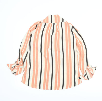 Womens UK Size 8 River Island Orange Basic Blouse