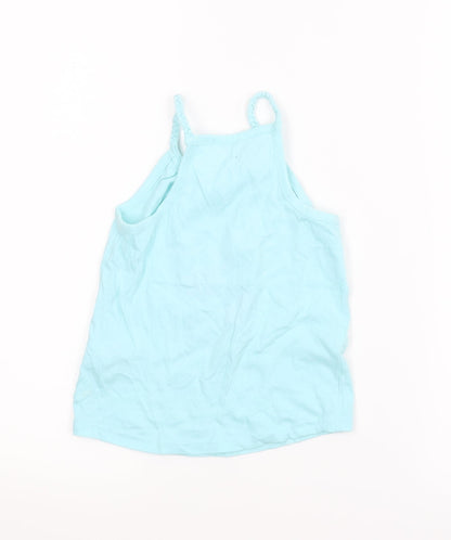 Primark Girls Blue   Camisole Blouse Size 5-6 Years  - Tropical