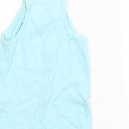 Primark Girls Blue   Camisole Blouse Size 5-6 Years  - Tropical