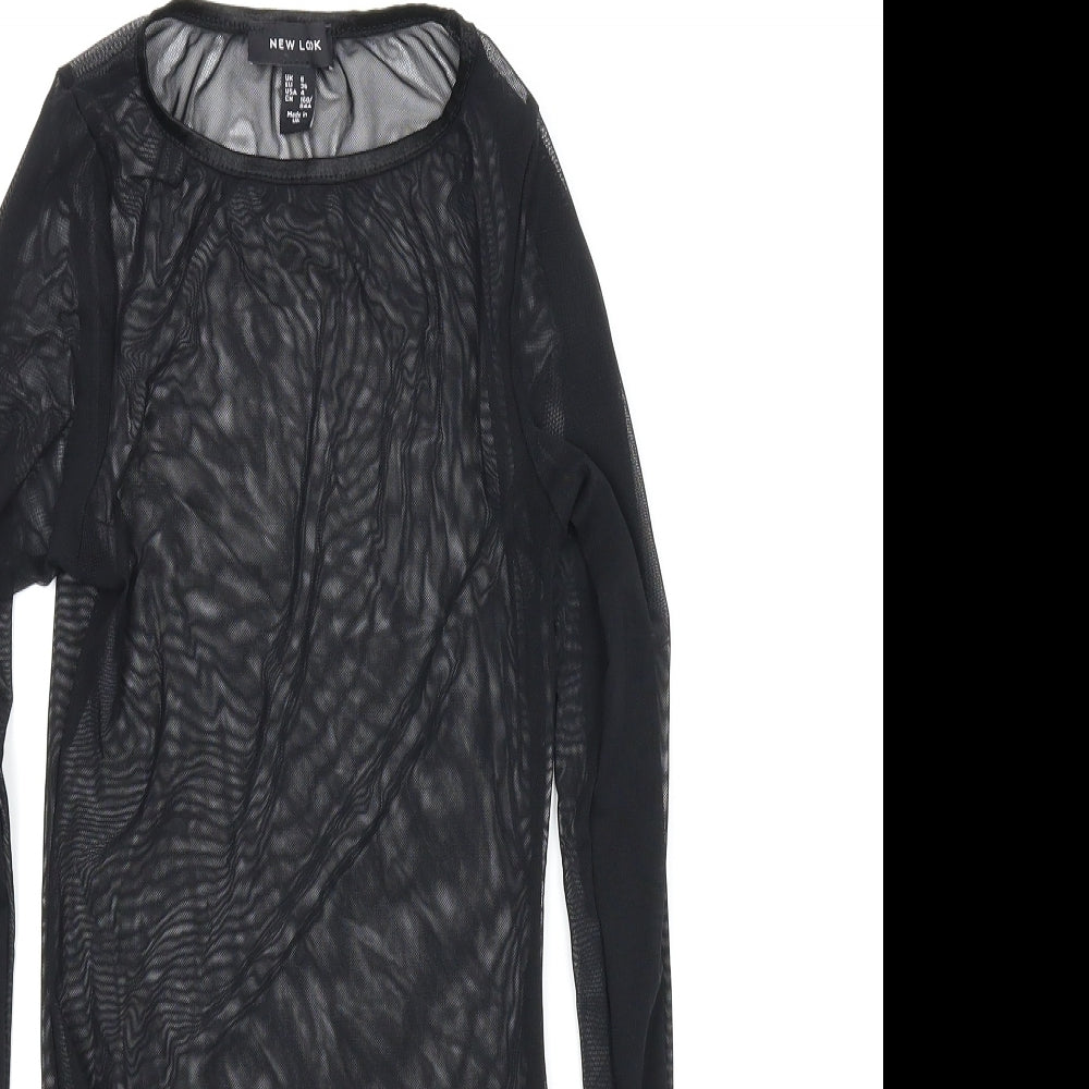 New Look Womens Black   Leotard One-Piece Size 8