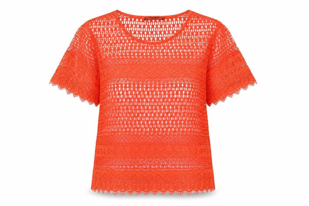 Womens UK Size L M&S Red Basic Blouse