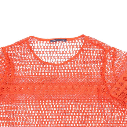 Womens UK Size L M&S Red Basic Blouse