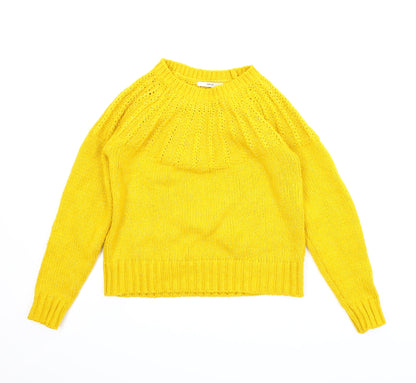 George Womens Yellow   Pullover Jumper Size S