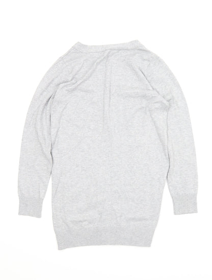 F&F Womens Grey   Cardigan Jumper Size 10