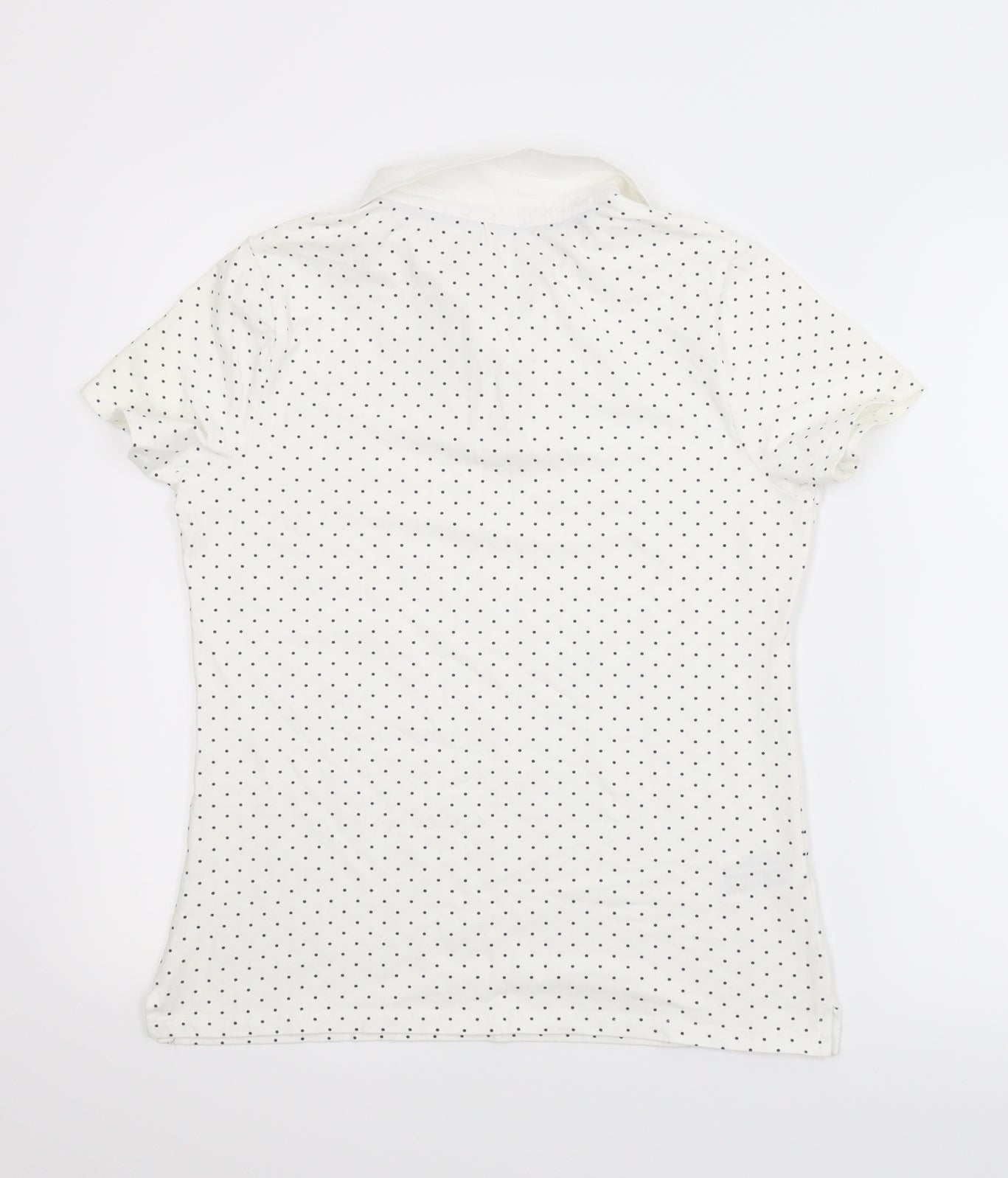 Womens UK Size S Preworn White Basic T-Shirt