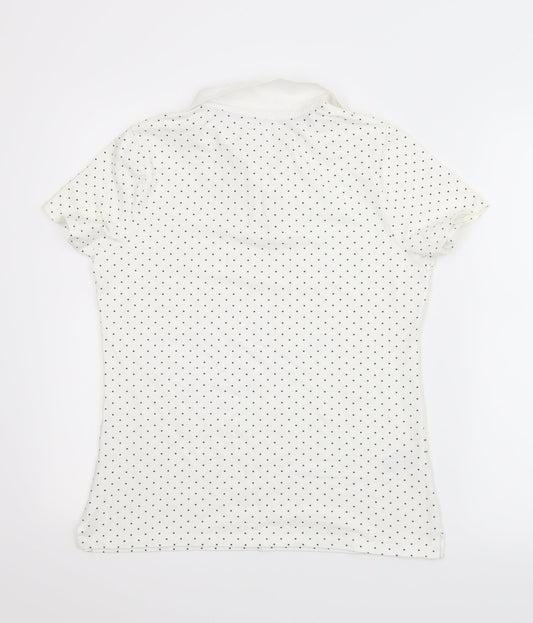 Womens UK Size S Preworn White Basic T-Shirt