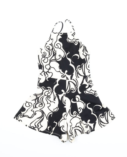 Topshop Womens White Floral  Romper One-Piece Size 8