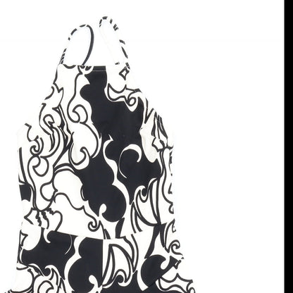 Topshop Womens White Floral  Romper One-Piece Size 8