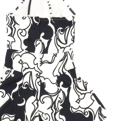 Topshop Womens White Floral  Romper One-Piece Size 8