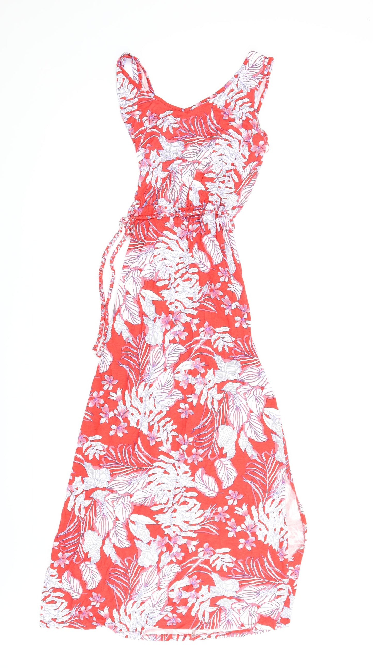 George Womens Red Floral  Maxi  Size XS