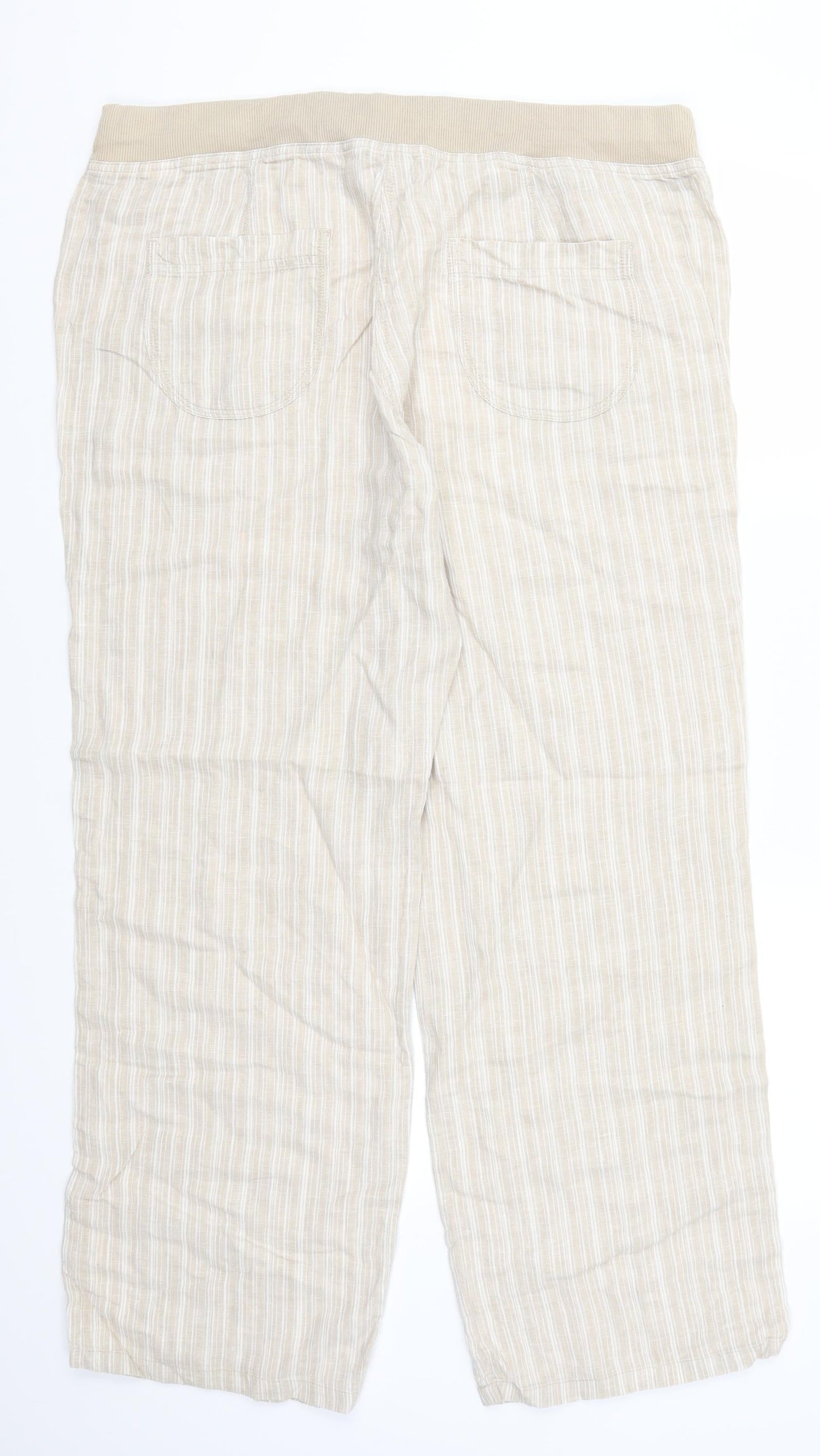 Womens UK Size 38 in Preworn Regular Fit  Beige Trousers