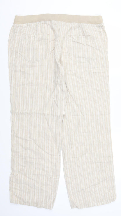 Womens UK Size 38 in Preworn Regular Fit  Beige Trousers