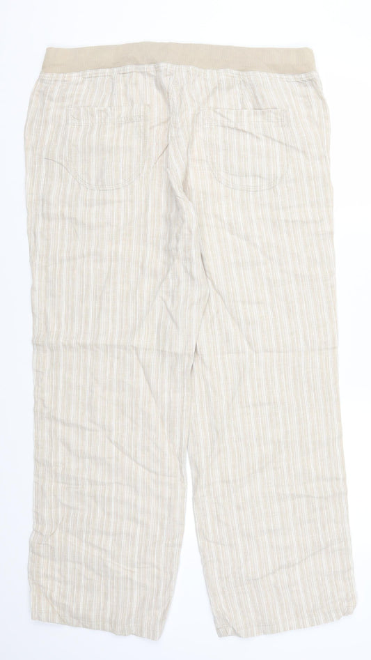 Womens UK Size 38 in Preworn Regular Fit  Beige Trousers