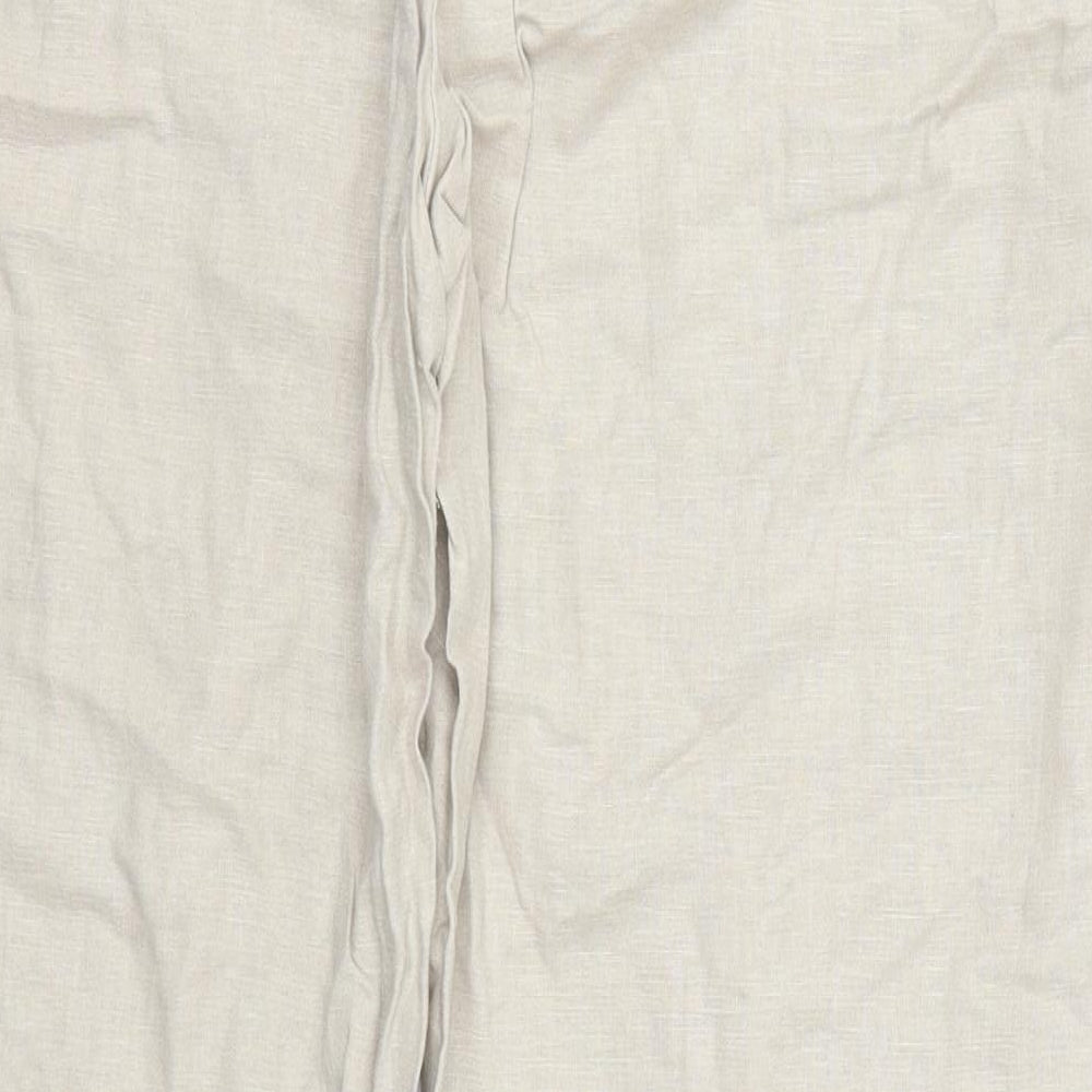 Womens UK Size 16 Marks and Spencer Regular Fit  Beige Trousers